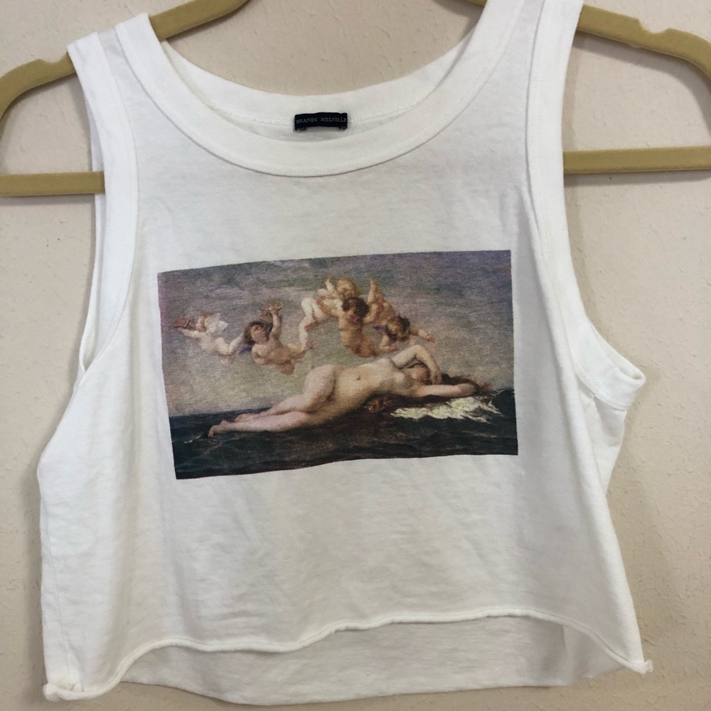 RARE Brandy melville angelic cropped tank